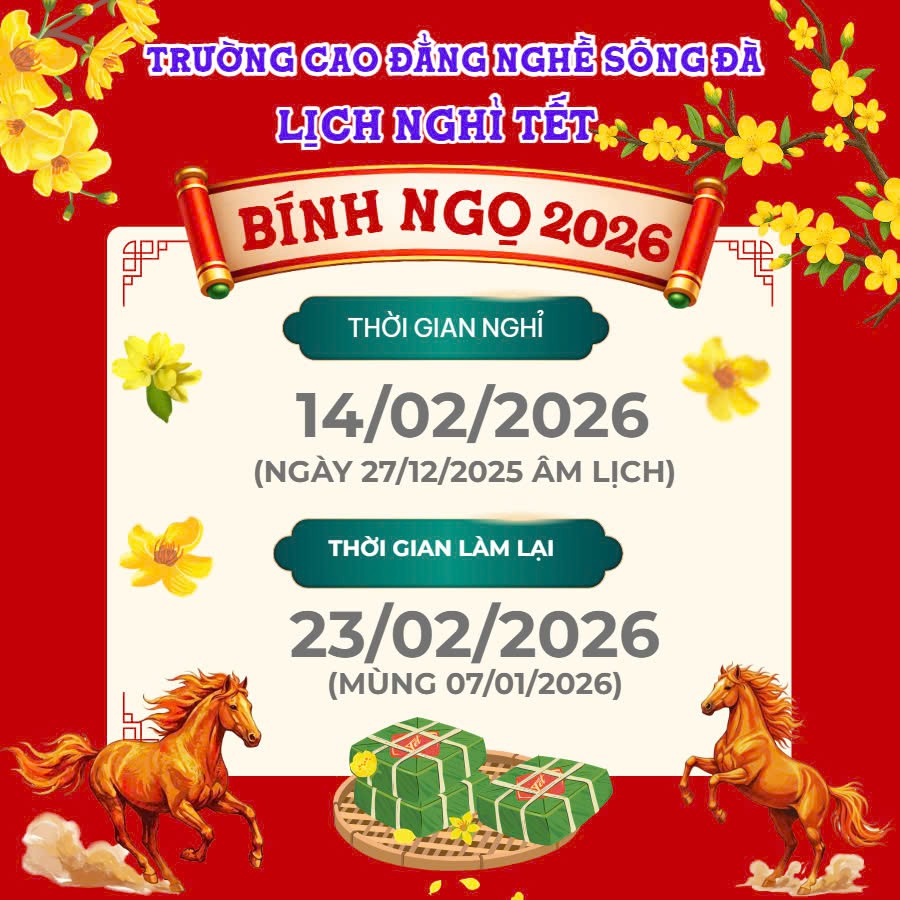 THÔNG BÁO: nghỉ Tết Âm lịch Bính Ngọ 2026